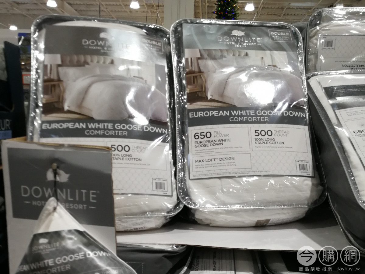 Costco好市多 DOWNLITE DOWN COMFORTER 雙人歐洲白鵝絨被 116622 今購百科Daybuy.tw