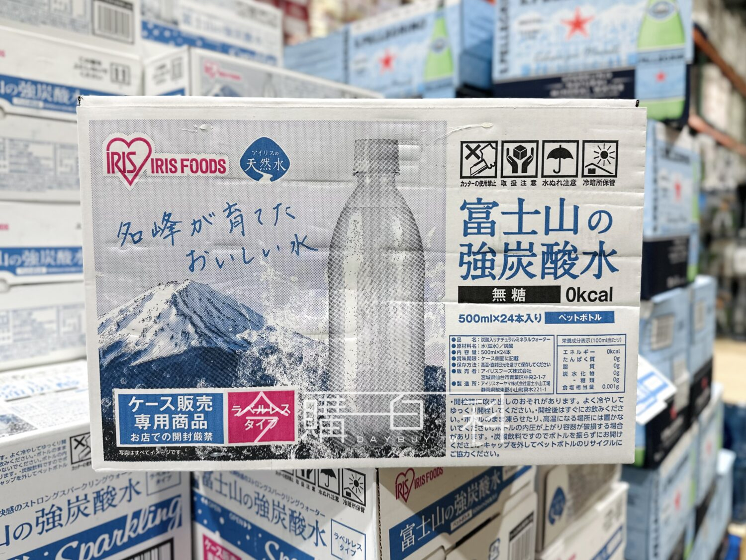 IRIS 富士山強氣泡水無標籤款 #151543