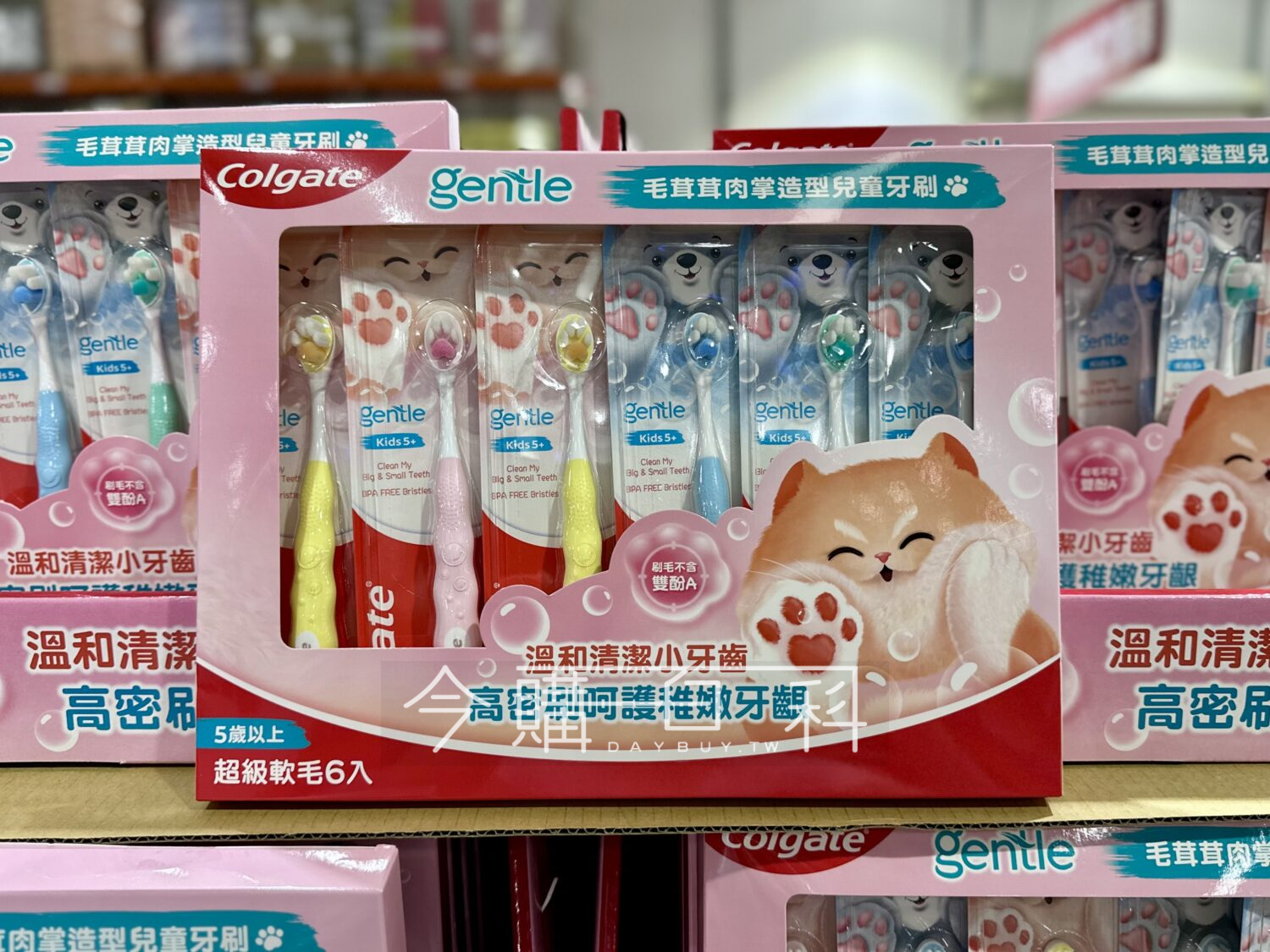 COLGATE 高露潔喵掌兒童牙刷6入 #145925