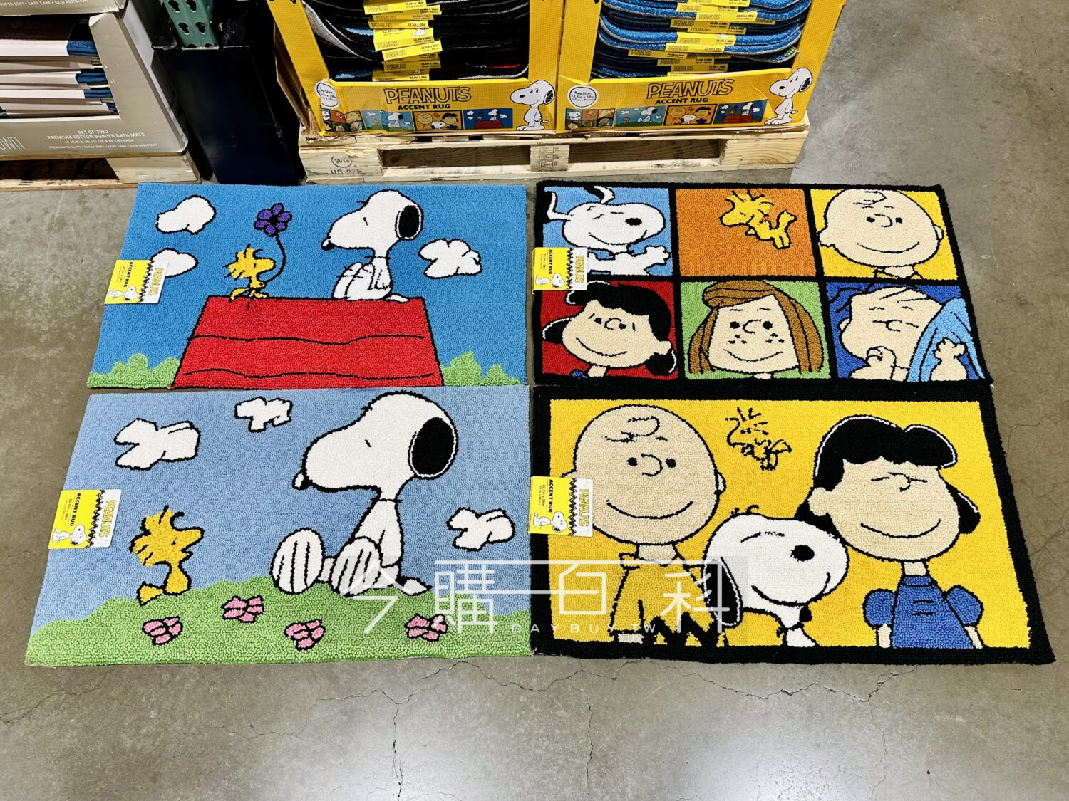 SNOOPY 經典卡通舒適地毯 #672267