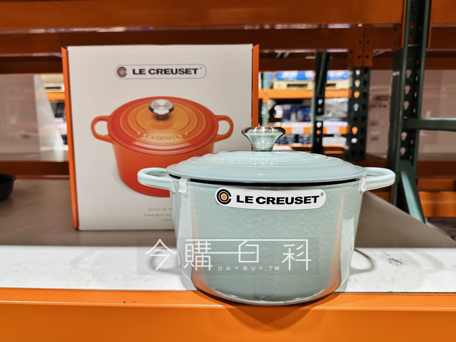 LE CREUSET 白琺瑯鑄鐵深圓鍋 含蓋24公分/5公升 #147424